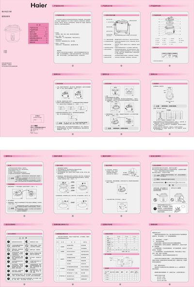 Haier CYJ403 / CYJ503 / CYJ603 Pressure Cooker User Manual - cover page