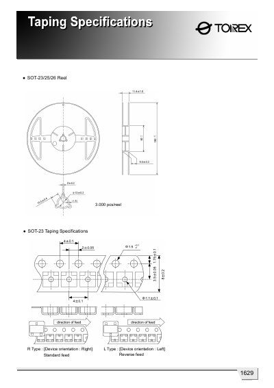 SOT-23/25/26 Reel Manual - cover page