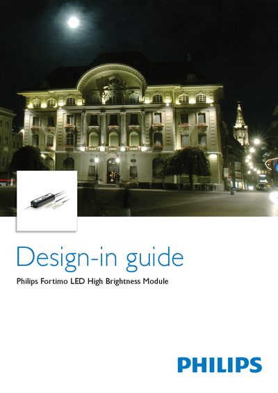 Philips Fortimo LED High Brightness Module Design-in Guide - cover page