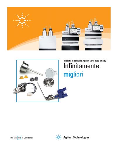 Agilent 1200 Infinity Series Consumables Brochure - cover page
