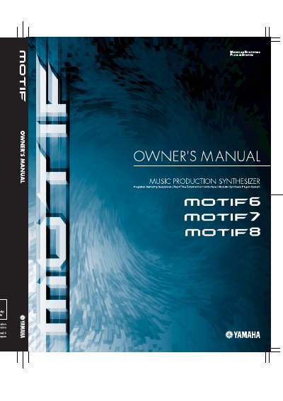 Yamaha MOTIF6/7/8 User Manual