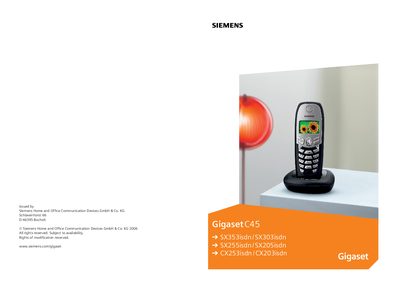 Siemens Gigaset C45 Handset User Manual