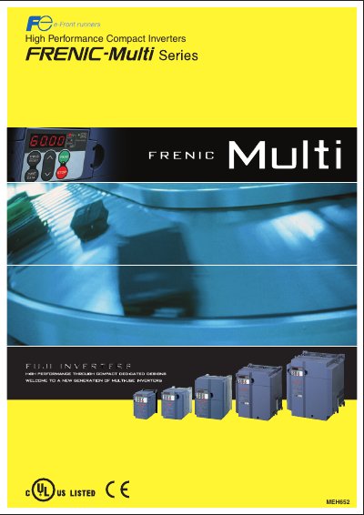 Fuji MEH652 High Performance Compact Inverters Product Leaflet - cover page