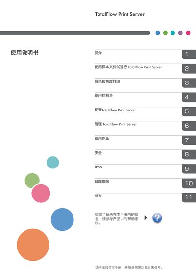 Ricoh TotalFlow PrintServer R-62 User Manual - cover page