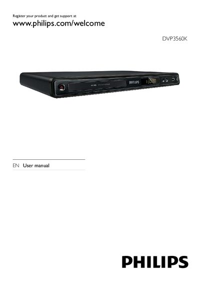 Philips DVP3560K DVD Player User Manual
