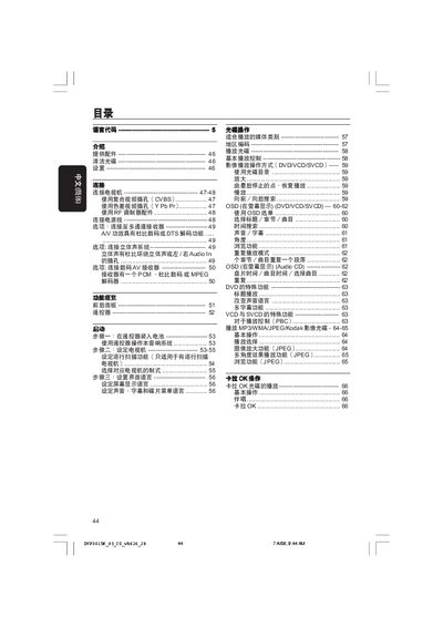 Philips DVP3015K DVD Player User Manual