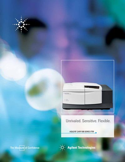 Agilent Cary 600 Series FTIR Spectrometers Brochure - cover page