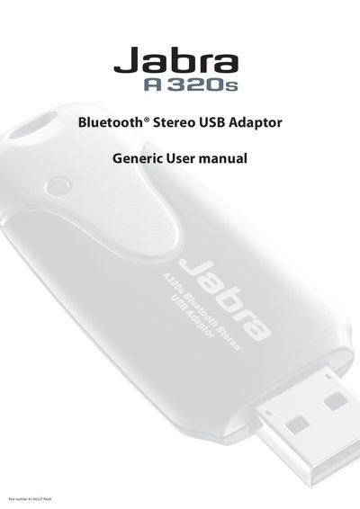 Jabra A320s Manual - cover page