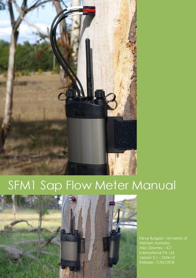 ICT International SFM1 Sap Flow Meter User Manual - cover page