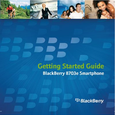 BlackBerry 8703e Smartphone User Manual - cover page