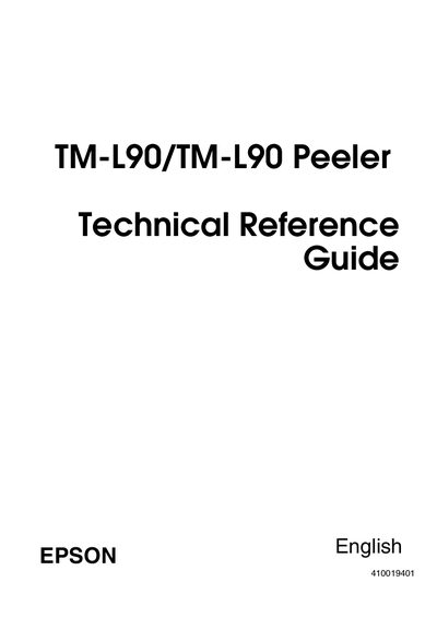 Epson TM-L90 Peeler Technical Reference Guide