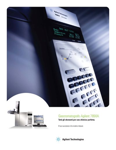 Agilent 7890A Gas Chromatograph Brochure - cover page