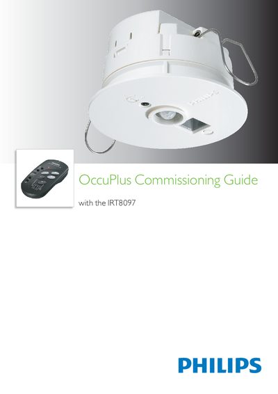 Philips IRT8097 OccuPlus Commissioning Guide