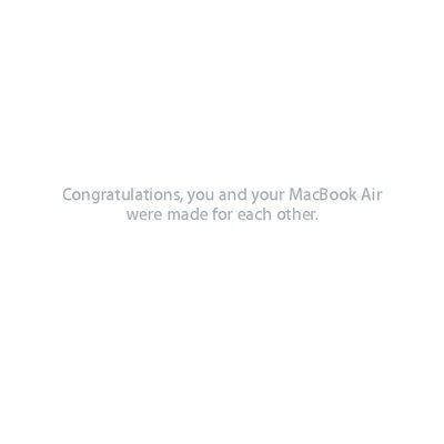 Apple MacBook Air User Guide - cover page