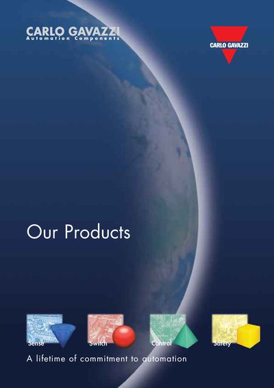Carlo Gavazzi Inductive Proximity Sensors Datasheet - cover page