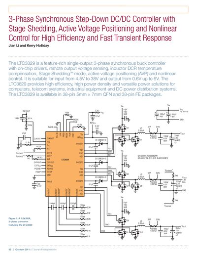 linear DESIGN FEATURES LTJournal-V21N3-07-df-LTC3829-Jian_Li service manual - cover page