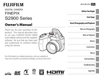 FUJIS2900 series Manual - cover page
