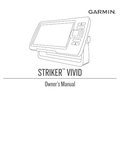 Garmin STRIKER VIVID Owner’s Manual - cover page