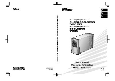 Nikon Super Coolscan 5000 ED User Manual - cover page
