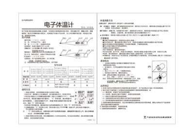 DT Series Electronic Thermometer User Manual - cover page
