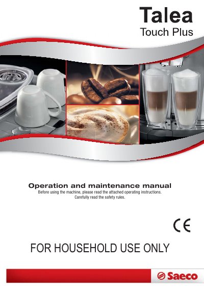 Saeco SUP-032AR Coffee Maker User Guide - cover page