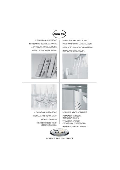 Whirlpool AMW 497 Quick Start Guide - cover page