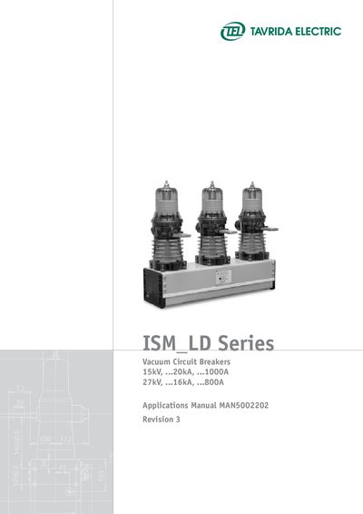 Tavrida Electric ISM_LD Series Vacuum Circuit Breaker Installation Guide - cover page