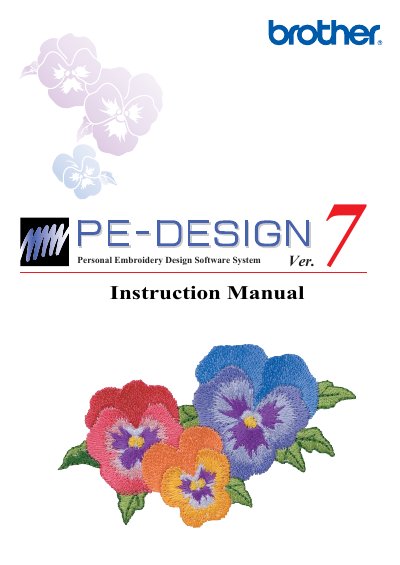 Brother PE-Design 7 User Manual - cover page