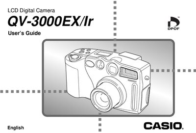 Casio QV-3000EX/Ir LCD Digital Camera User Guide