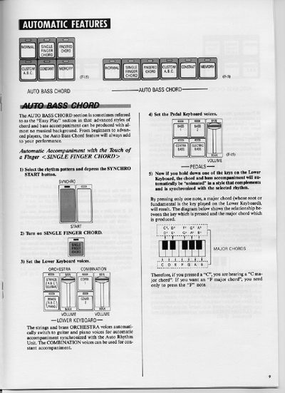 Yamaha DX1 Automatic Accompaniment Owner's Manual - cover page