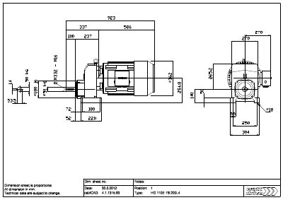 WATT DRIVE HG 110E 7B 200L4 technology data - cover page