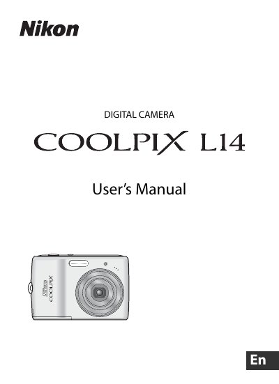 Nikon COOLPIX L14 User Manual