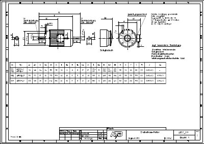 ATB AF57-21M Three-Phase Motor Technical Data - cover page