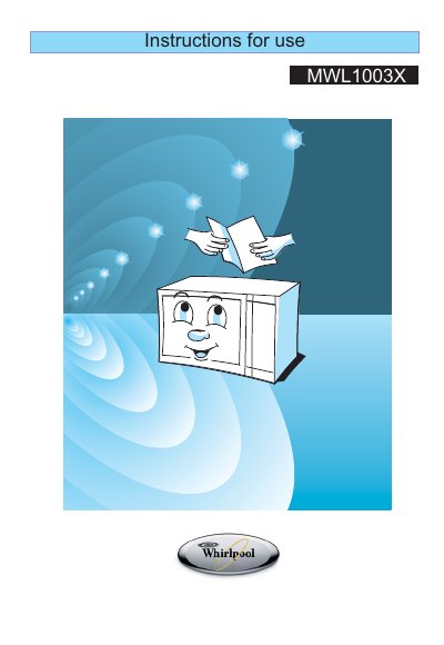 Midea MWL1003X Microwave Oven User Manual - cover page