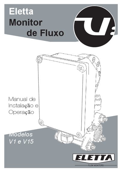 Eletta V1 and V15 Flow Monitor User Manual - cover page