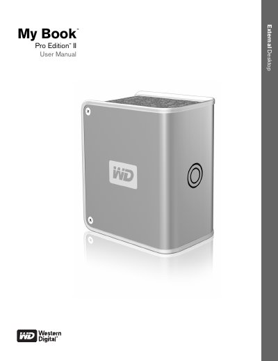 Western Digital My Book Pro Edition II User Manual