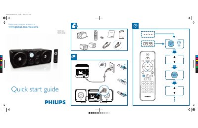 Philips MCM1055B Quick Start Guide - cover page