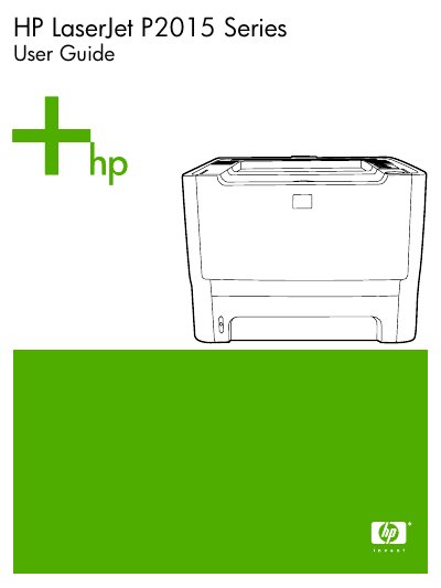 HP LaserJet P2015 Series User Guide