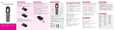 LG 220C Phone Quick Start Guide - cover page