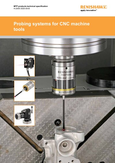 Renishaw H-2000-3020-09-B Probing Systems Technical Specification Guide - cover page
