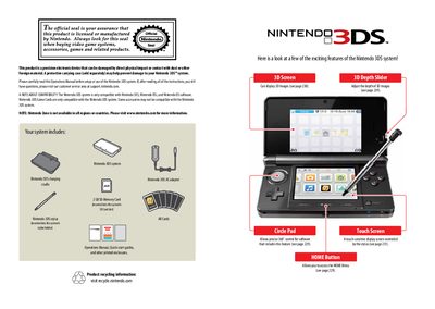 Nintendo 3DS Operations Manual - cover page