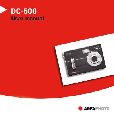 AgfaPhoto DC-500 User Manual - cover page