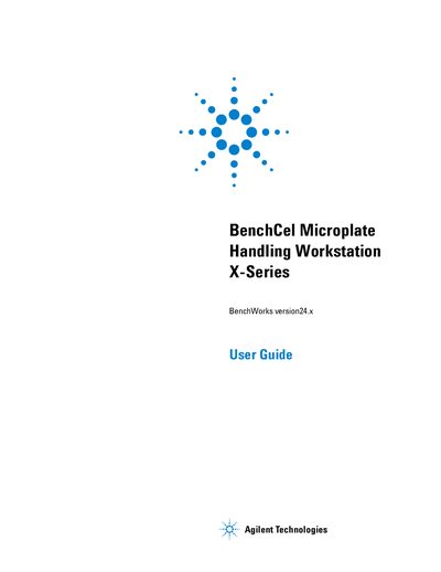 Agilent BenchCel X-Series User Guide - cover page