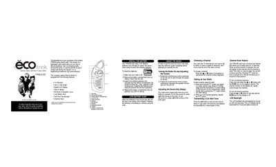 Uniden FRS400 Family Radio User Manual - cover page