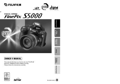 Fujifilm FinePix S5000 Digital Camera Owner's Manual