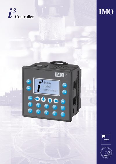 IMO i3 Controller Product Handbook - cover page