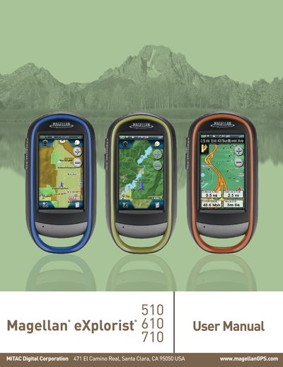 Magellan eXplorist 510/610/710 User Manual - cover page