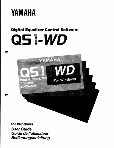 YAMAHA Q51-WD user manual - cover page