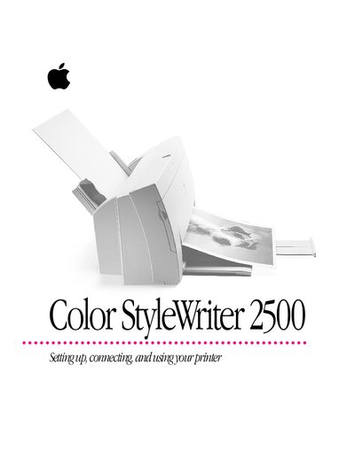 Apple Color StyleWriter 2500 User Guide - cover page