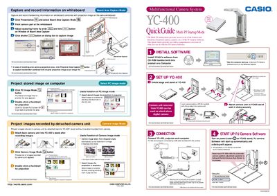 CASIO YC-400 Multifunctional Camera System QuickStart Guide - cover page